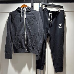 Nike Black Track Suit Set